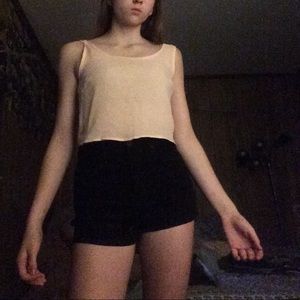 Cute pink cropped blouse